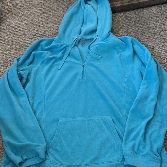 Sjb Active Tops - Blue Fleece Hoodie